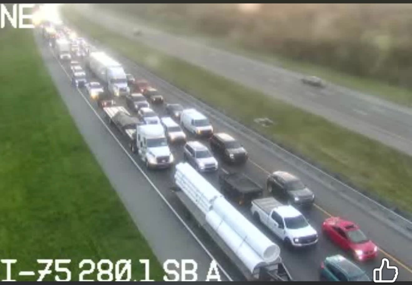 Deadly Crash Shuts All I-75 Southbound Lanes at Wesley Chapel Boulevard — Avoid the Area