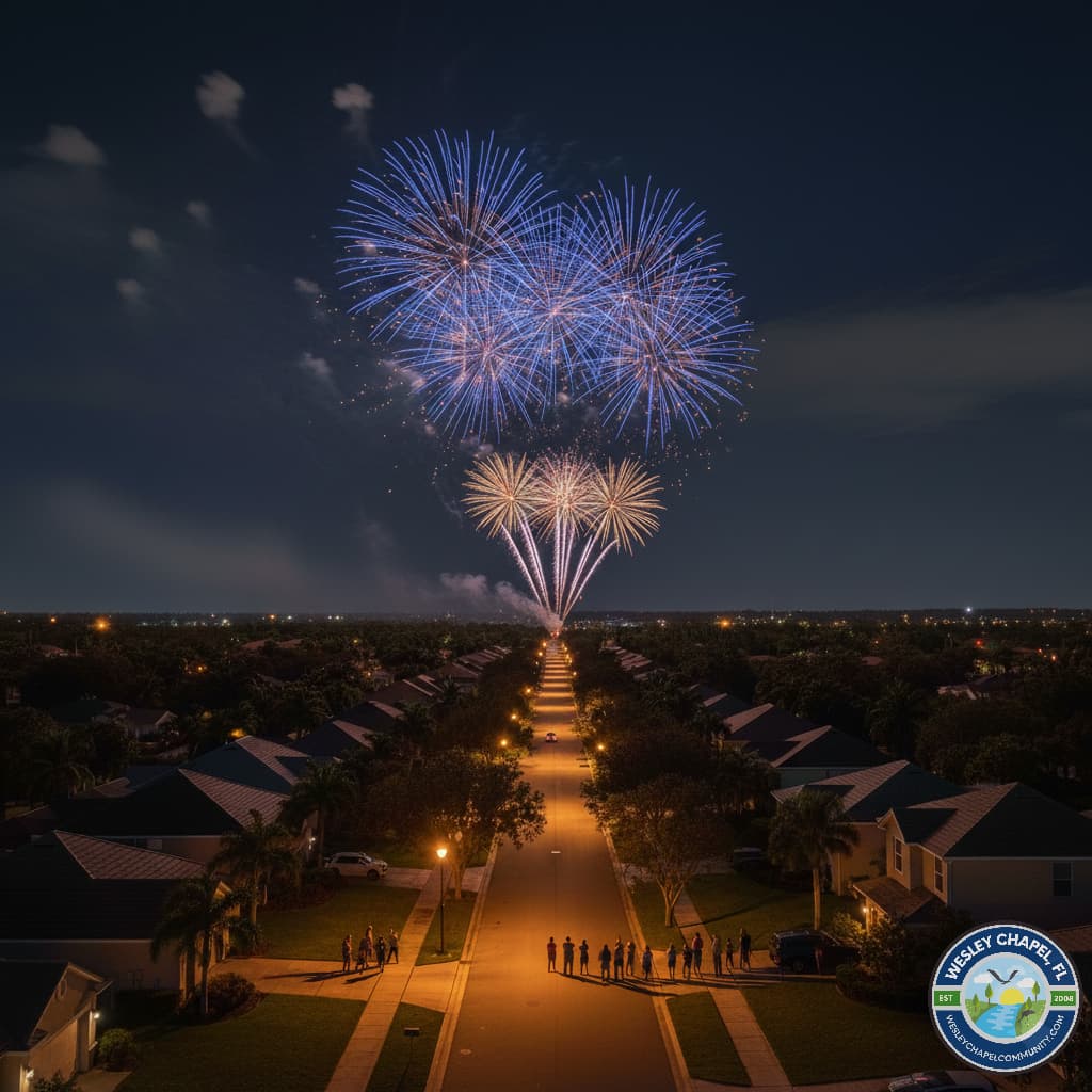 What is with the Fireworks Around Wesley Chapel?